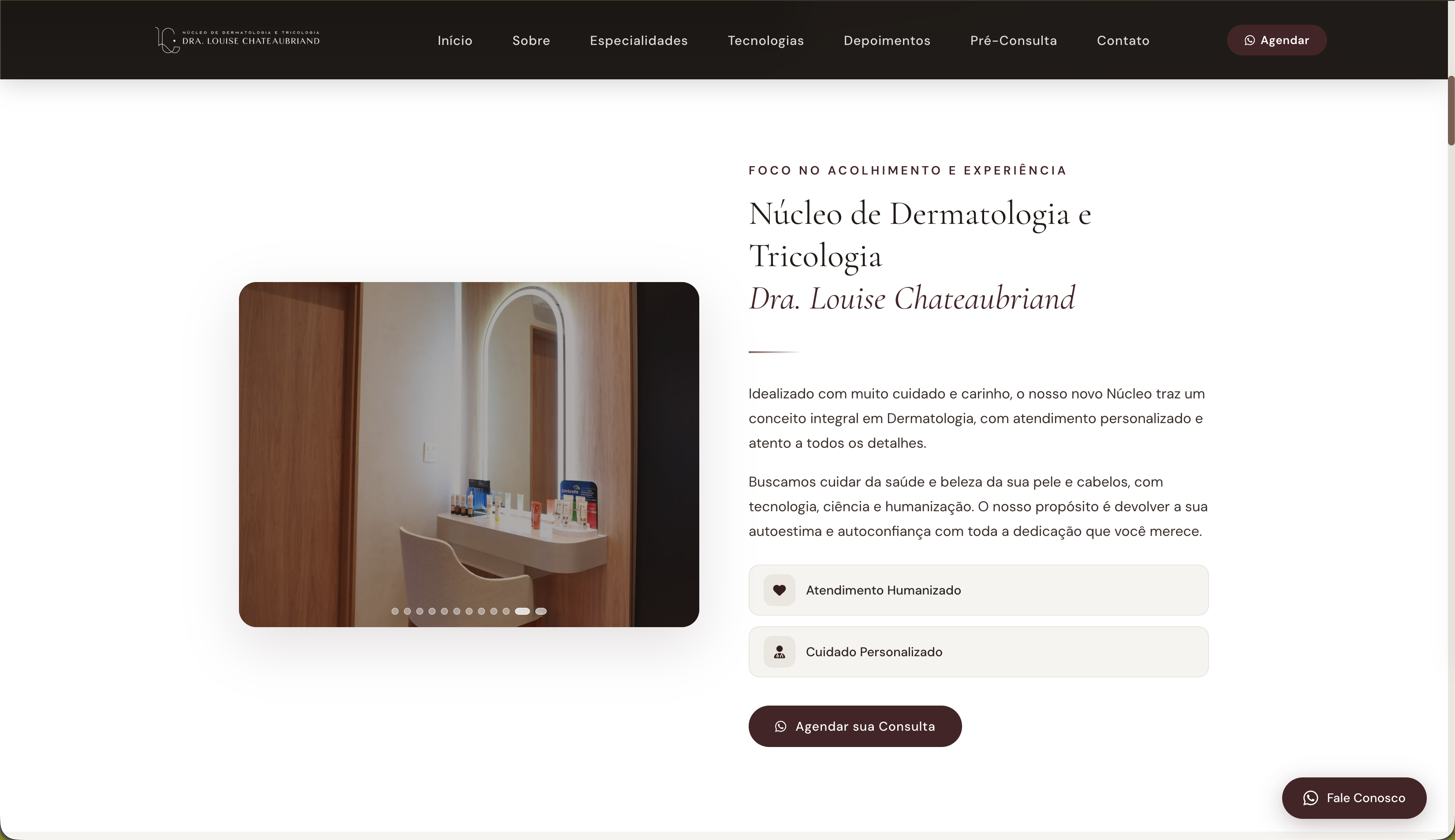 N&uacute;cleo da cl&iacute;nica